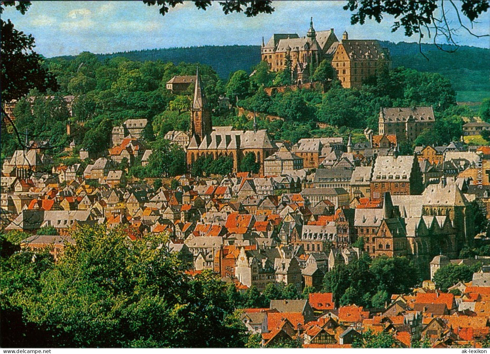 Ansichtskarte Marburg An Der Lahn Schloss 1995 - Marburg