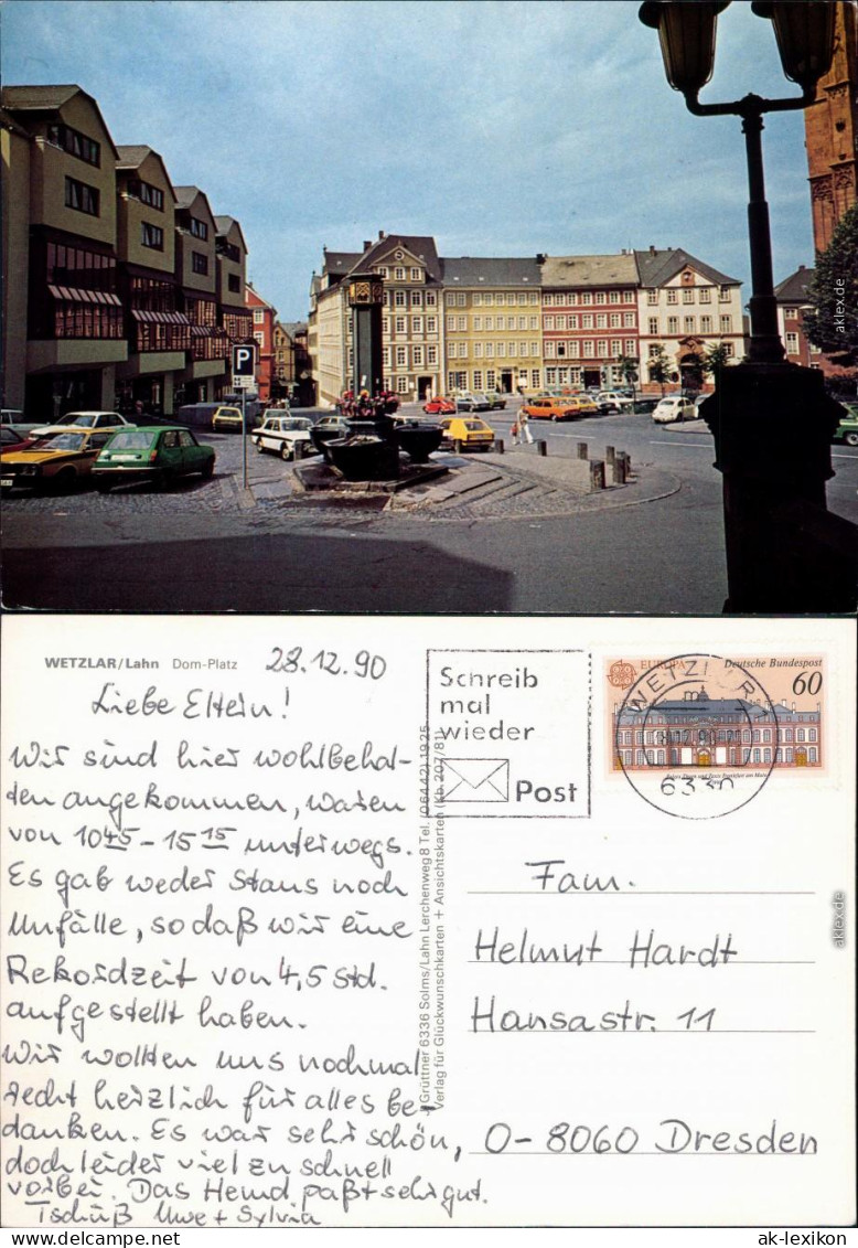 Ansichtskarte Wetzlar Domplatz 1990 - Wetzlar