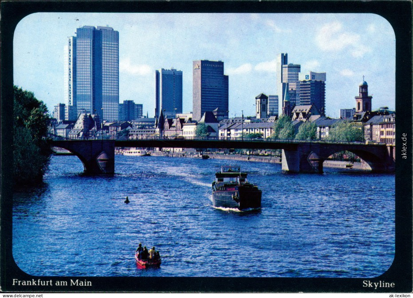 Ansichtskarte Frankfurt Am Main Skyline 1980 - Frankfurt A. Main