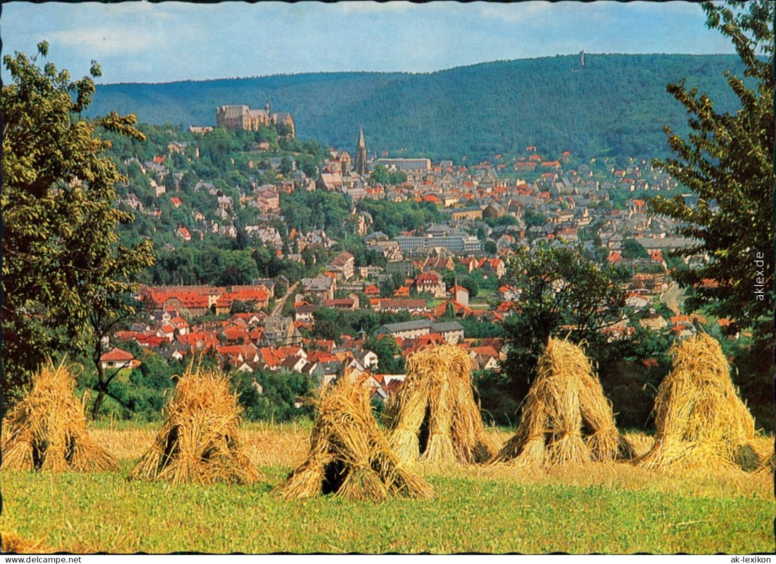 Ansichtskarte Marburg An Der Lahn Panorama-Ansicht Mit Schloss 1980 - Marburg