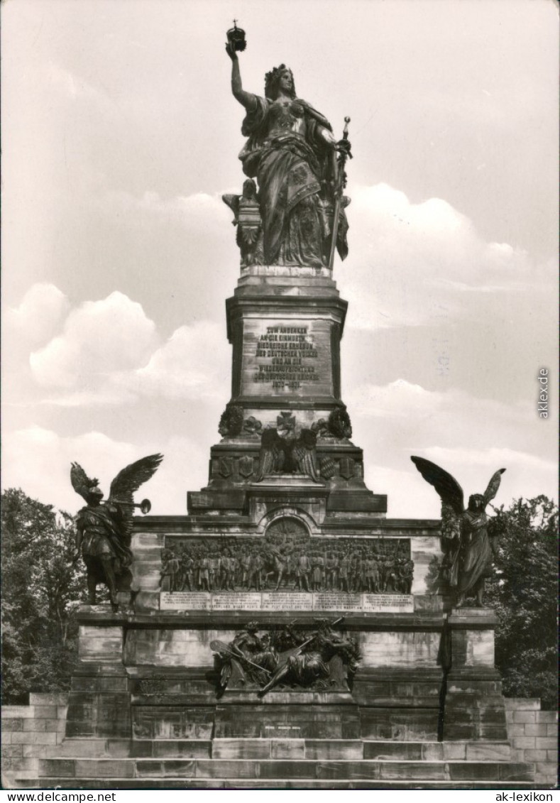 Ansichtskarte Rüdesheim (Rhein) National-Denkmal / Niederwalddenkmal 1971 - Ruedesheim A. Rh.