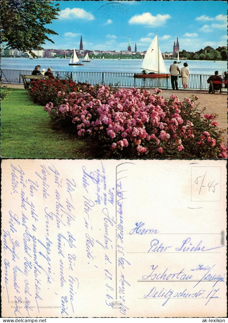 Ansichtskarte Hamburg Außenalster 1963 - Other & Unclassified