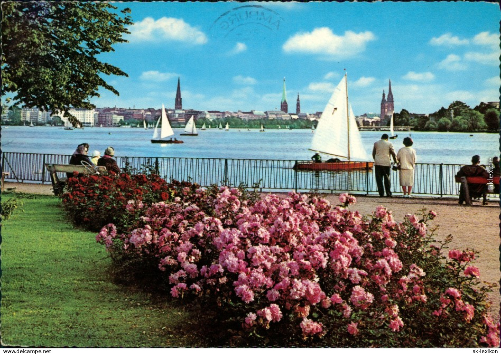 Ansichtskarte Hamburg Außenalster 1963 - Other & Unclassified