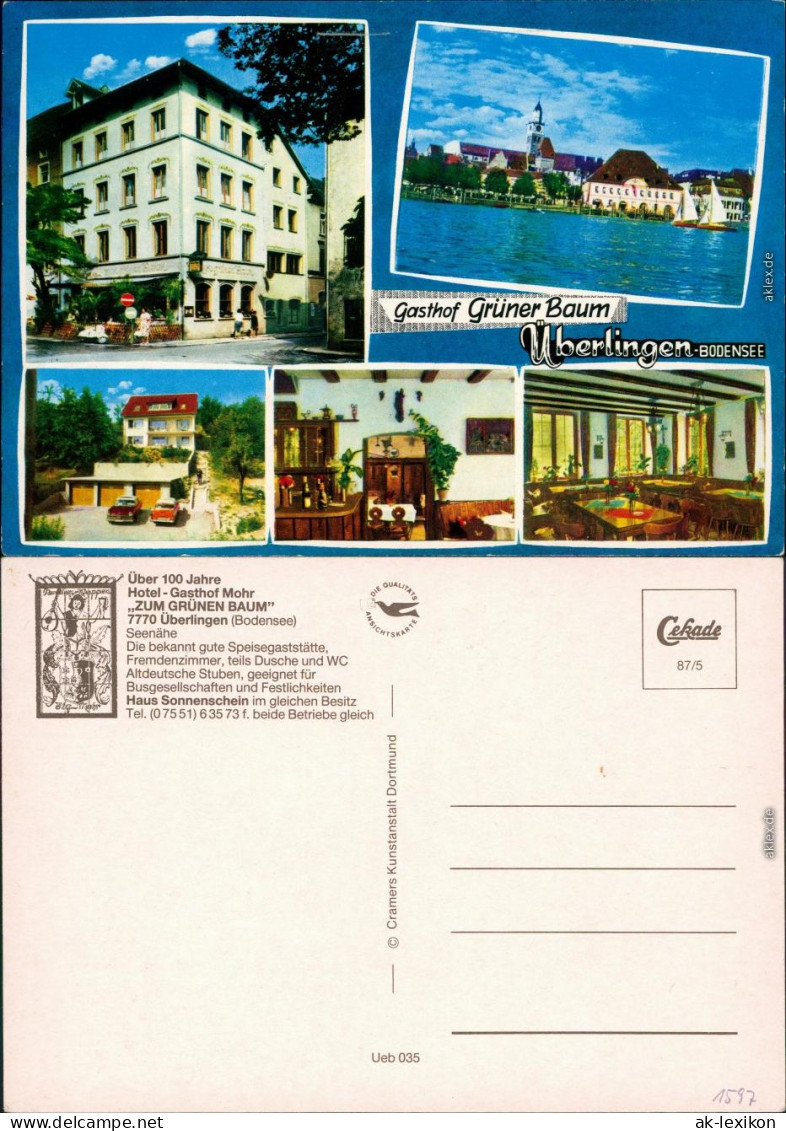 Ansichtskarte Überlingen Gasthof Grüner Baum 1987 - Überlingen