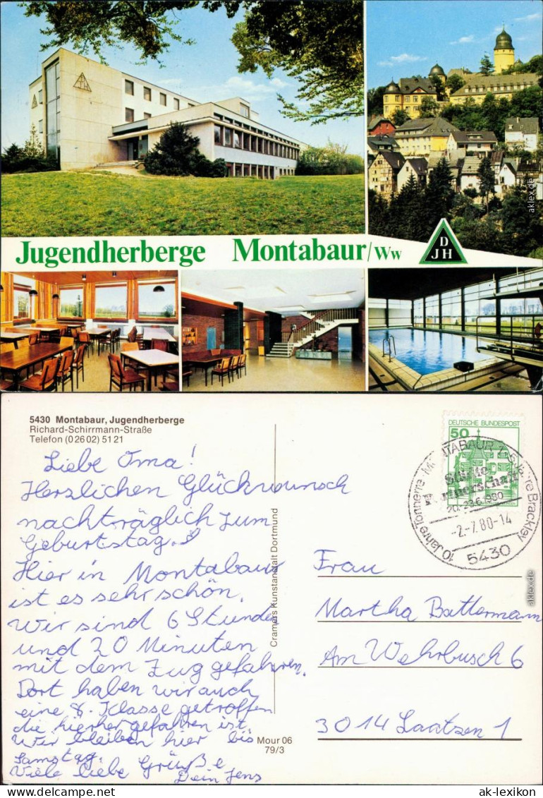 Ansichtskarte Montabaur Jugendherberge 1980 - Montabaur