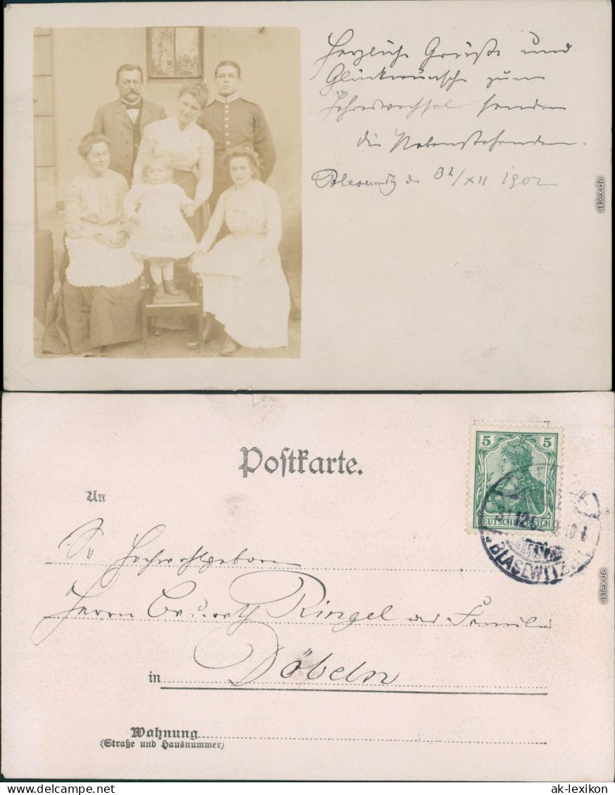 Ansichtskarte  Menschen / Soziales Leben - Familienfotos 1902 - Gruppi Di Bambini & Famiglie