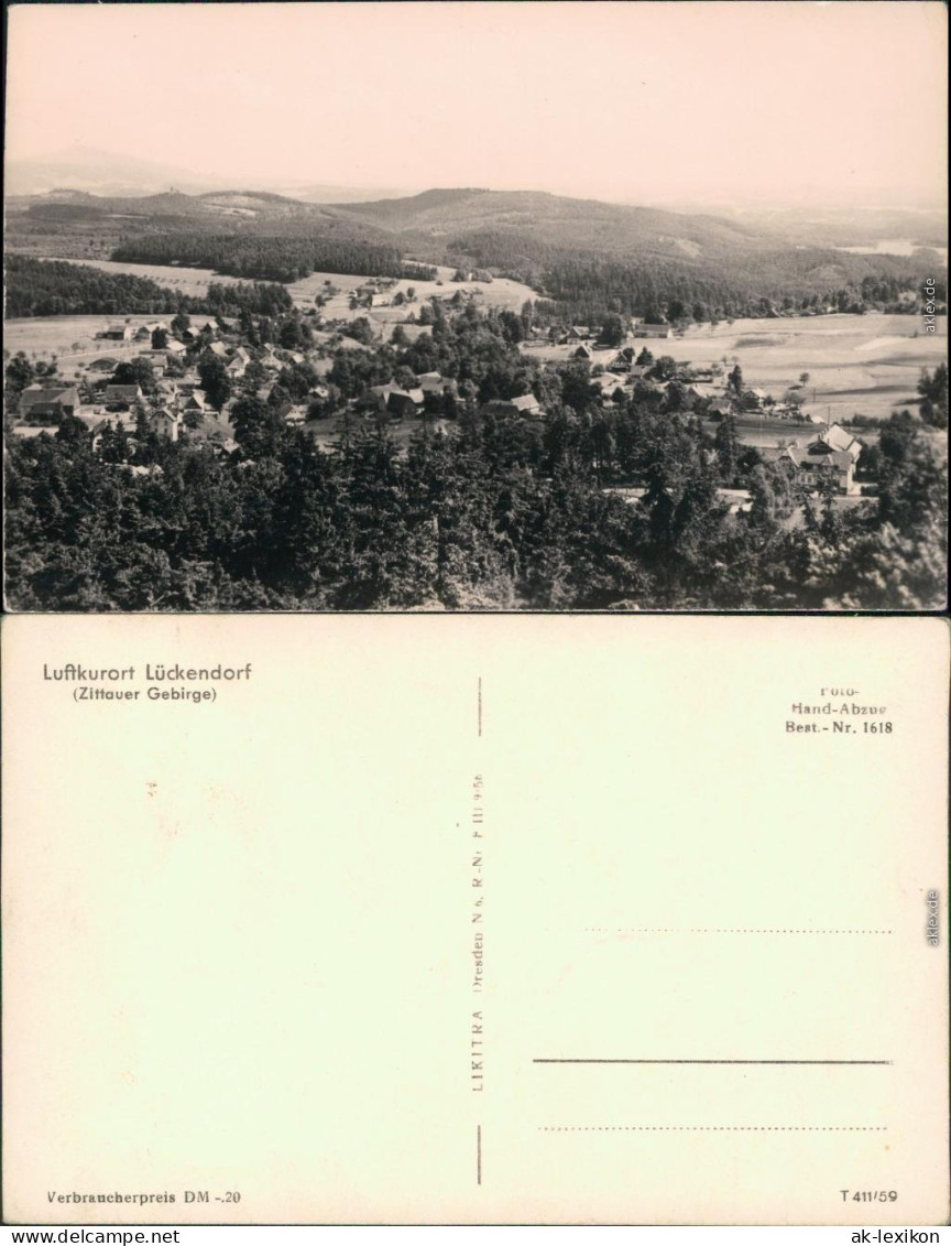 Ansichtskarte Lückendorf-Oybin Panorama 1959 - Oybin