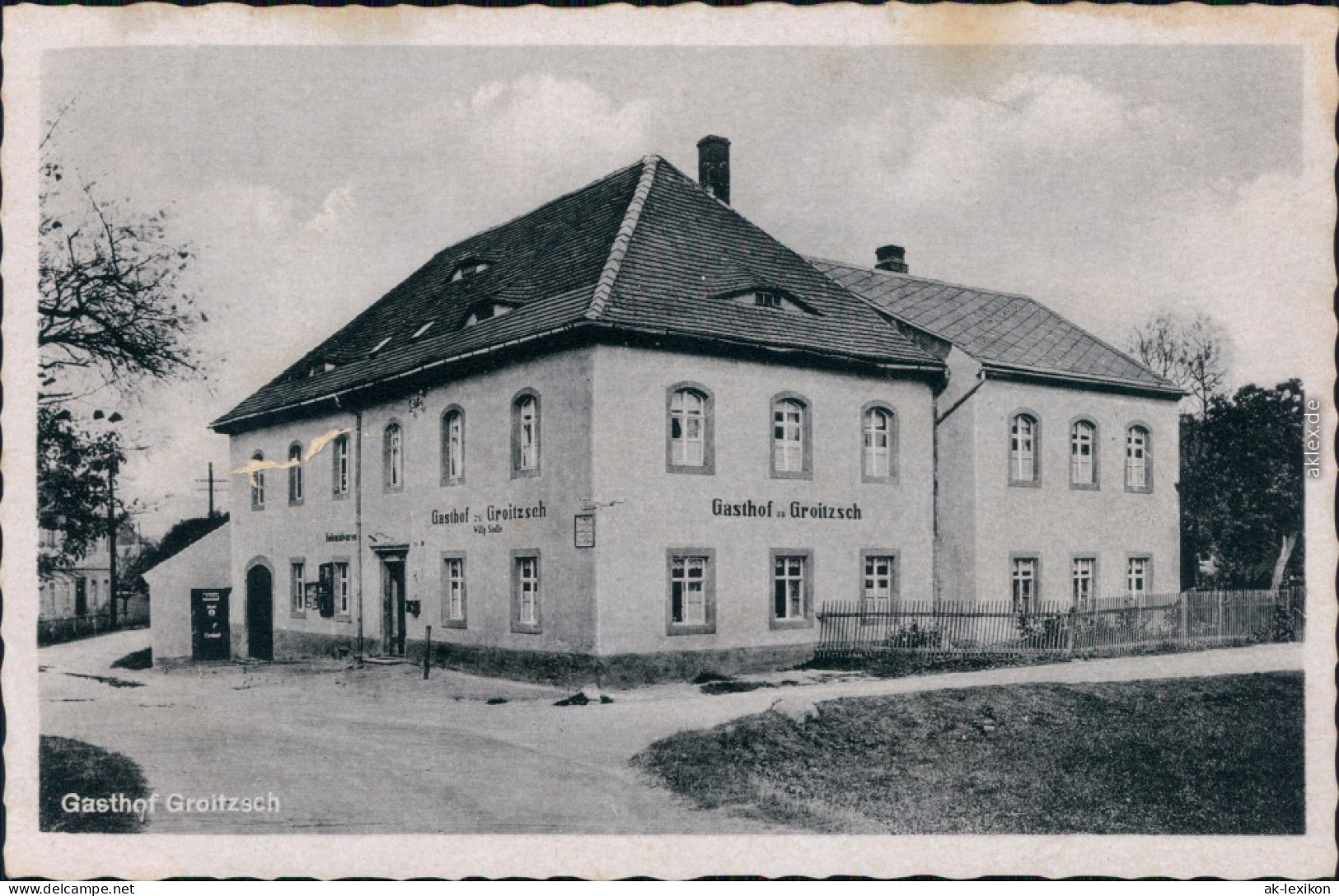 Ansichtskarte Groitzsch Gasthof Groitzsch, Konzert- Und Ballsaal 1940 - Sonstige & Ohne Zuordnung