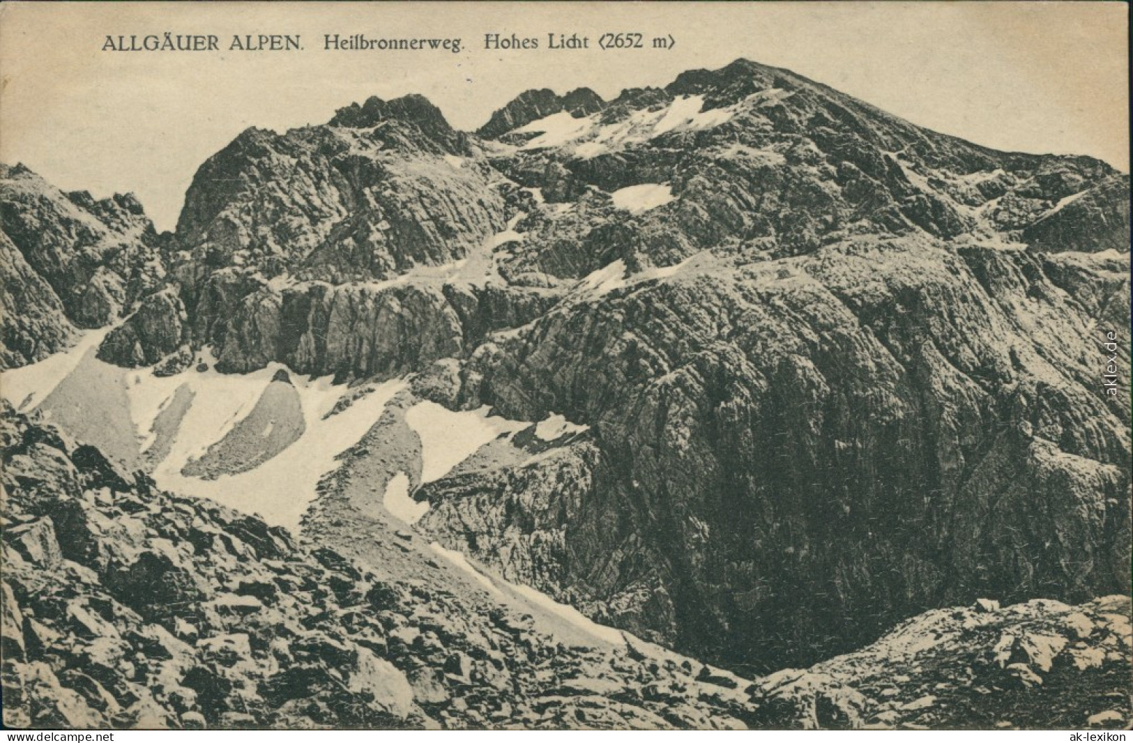 Ansichtskarte Oberstdorf (Allgäu) Heilbronner Weg 1923 - Oberstdorf