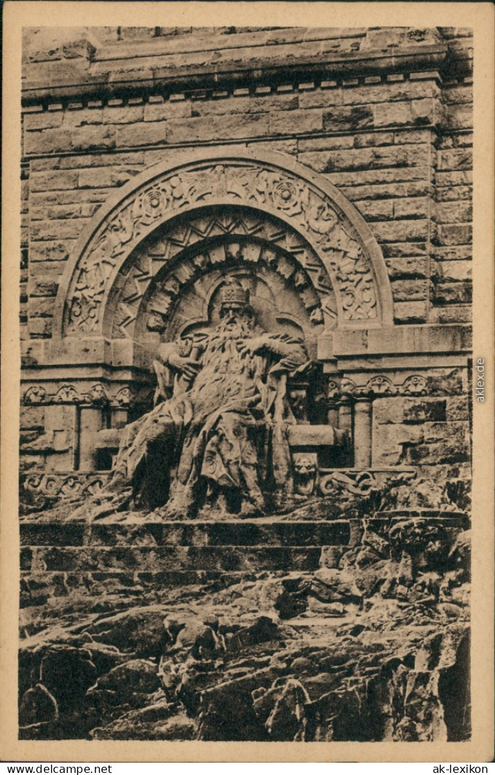Kelbra (Kyffhäuser) Kaiser-Friedrich-Wilhelm/Barbarossa-Denkmal 1927 - Kyffhäuser