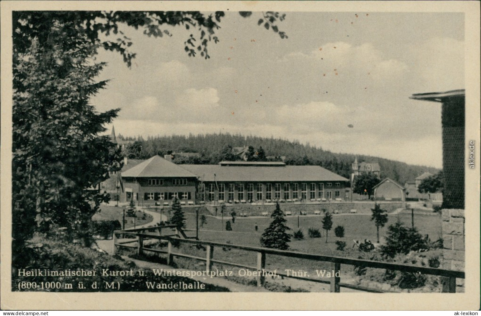 Ansichtskarte Oberhof (Thüringen) Wandelhalle 1955 - Oberhof