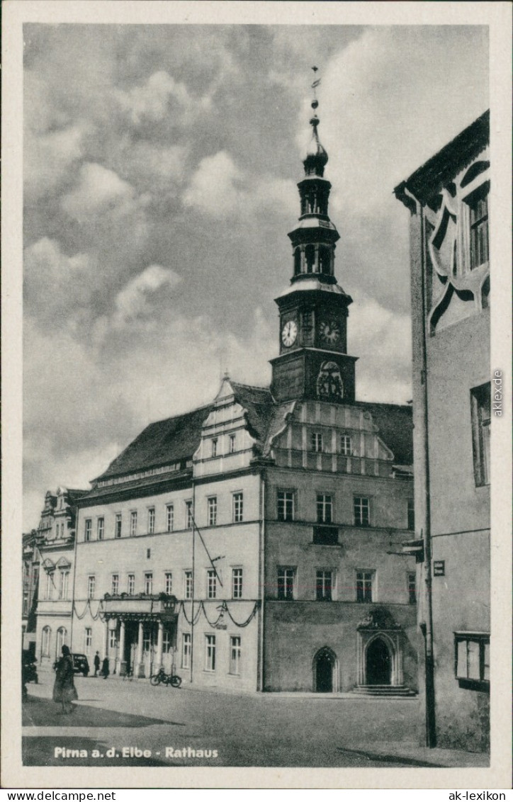 Ansichtskarte Copitz-Pirna Rathaus 1956 - Pirna