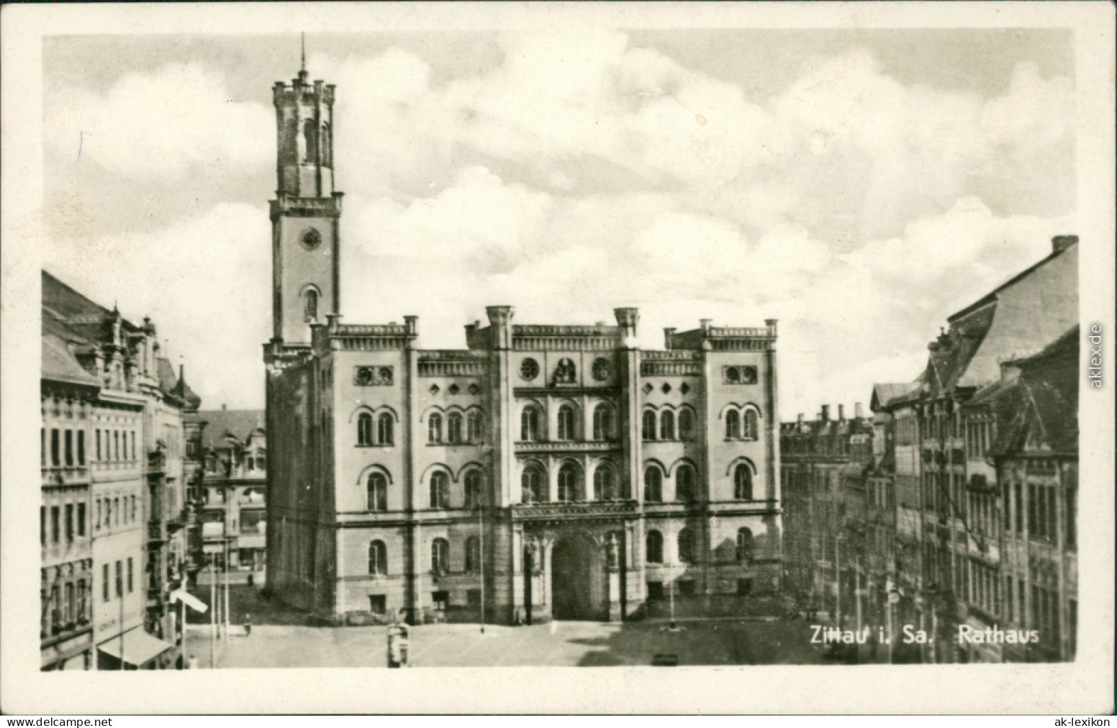 Ansichtskarte Zittau Rathaus 1953 - Zittau