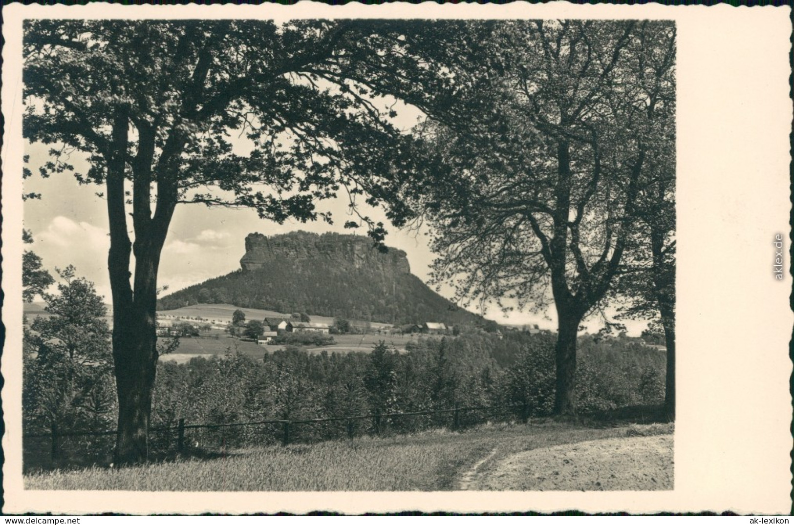 Ansichtskarte Porschdorf-Bad Schandau Lilienstein 1930 - Bad Schandau