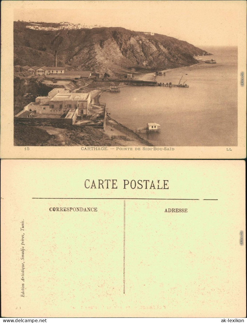 Postcard Sidi Bou Saïd Panorama-Ansichten - Carthage - Anlegestelle 1926 - Tunisie