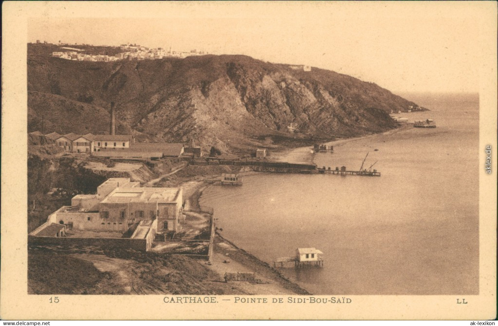 Postcard Sidi Bou Saïd Panorama-Ansichten - Carthage - Anlegestelle 1926 - Tunisie