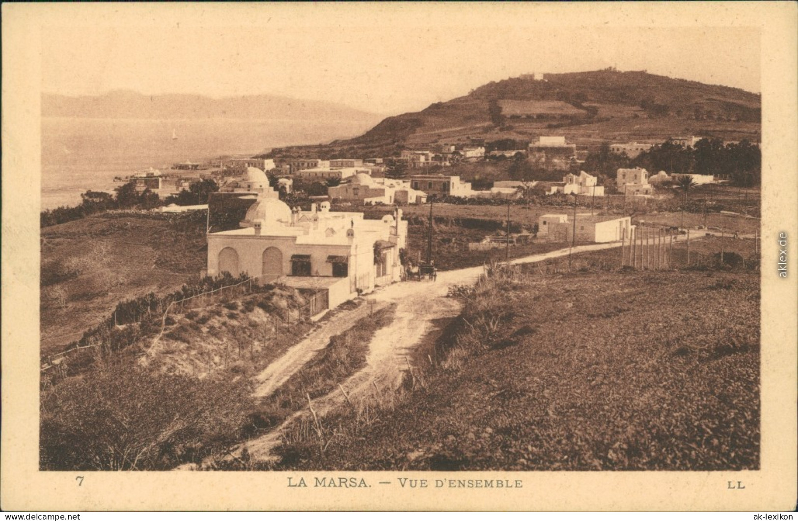 Postcard La Marsa المرسى Panorama-Ansicht - Vue D'Ensemble 1926 - Tunesien