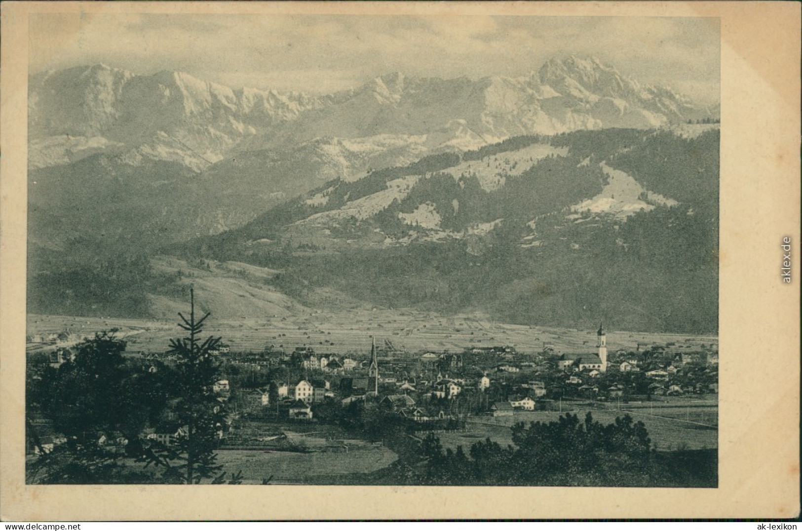 Ansichtskarte Garmisch-Partenkirchen Bergpanorama 1917 - Garmisch-Partenkirchen