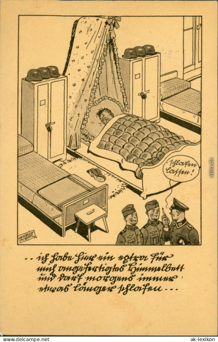 Ansichtskarte  Militär Scherzkarten 1940 - Humour