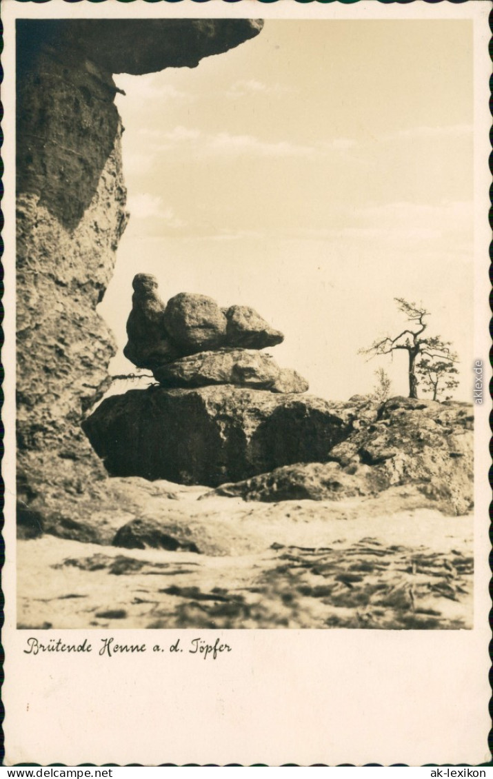 Ansichtskarte Oybin Brütende Henne Auf Dem Töpfer (Berg) 1932 - Oybin