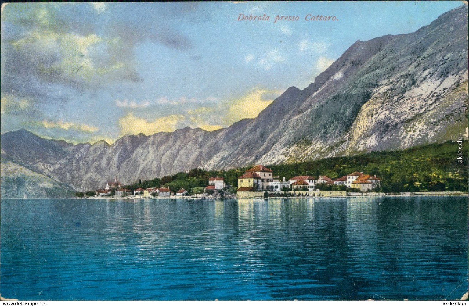 Ansichtskarte Dobrota Panorama-Ansicht 1911 - Montenegro