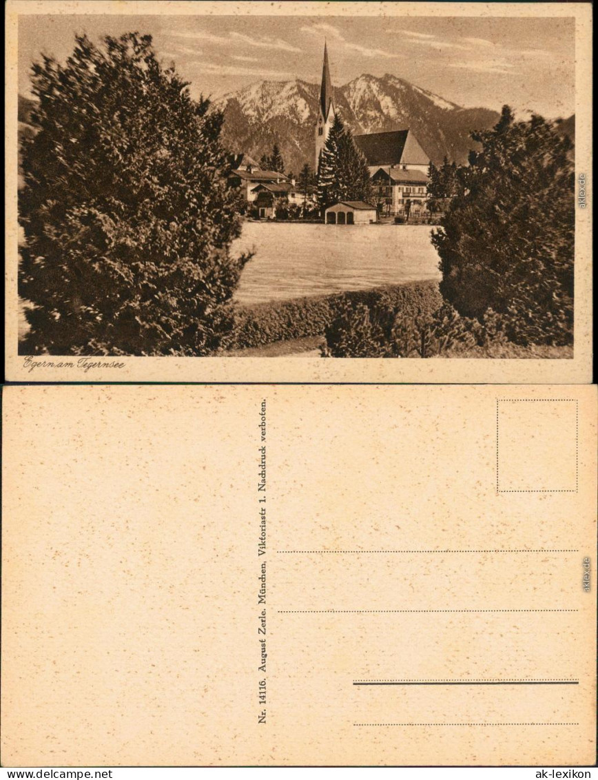 Ansichtskarte Bad Wiessee Tegernsee (See) - Kirche 1929 - Bad Wiessee