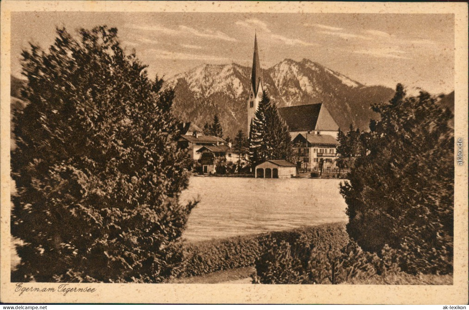 Ansichtskarte Bad Wiessee Tegernsee (See) - Kirche 1929 - Bad Wiessee
