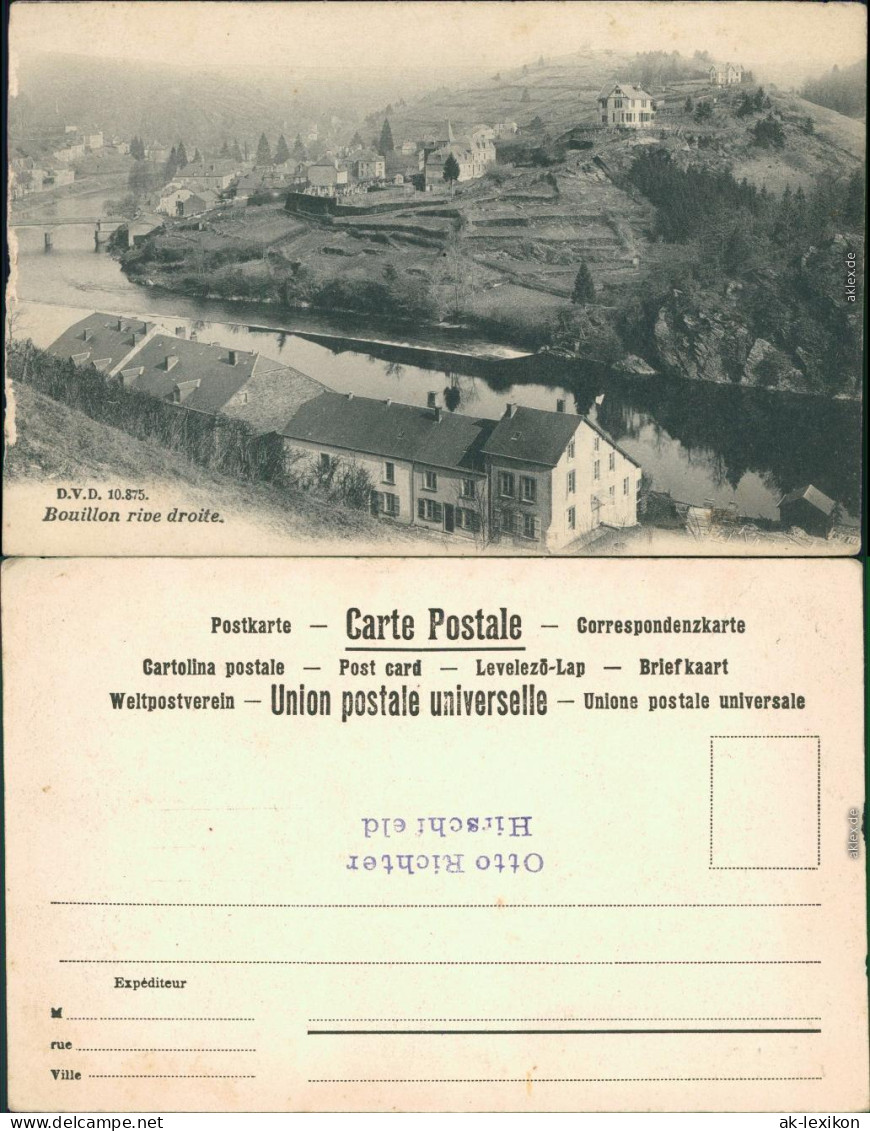 Ansichtskarte Beulen Bouillon Blick Auf Die Stadt 1914  - Other & Unclassified