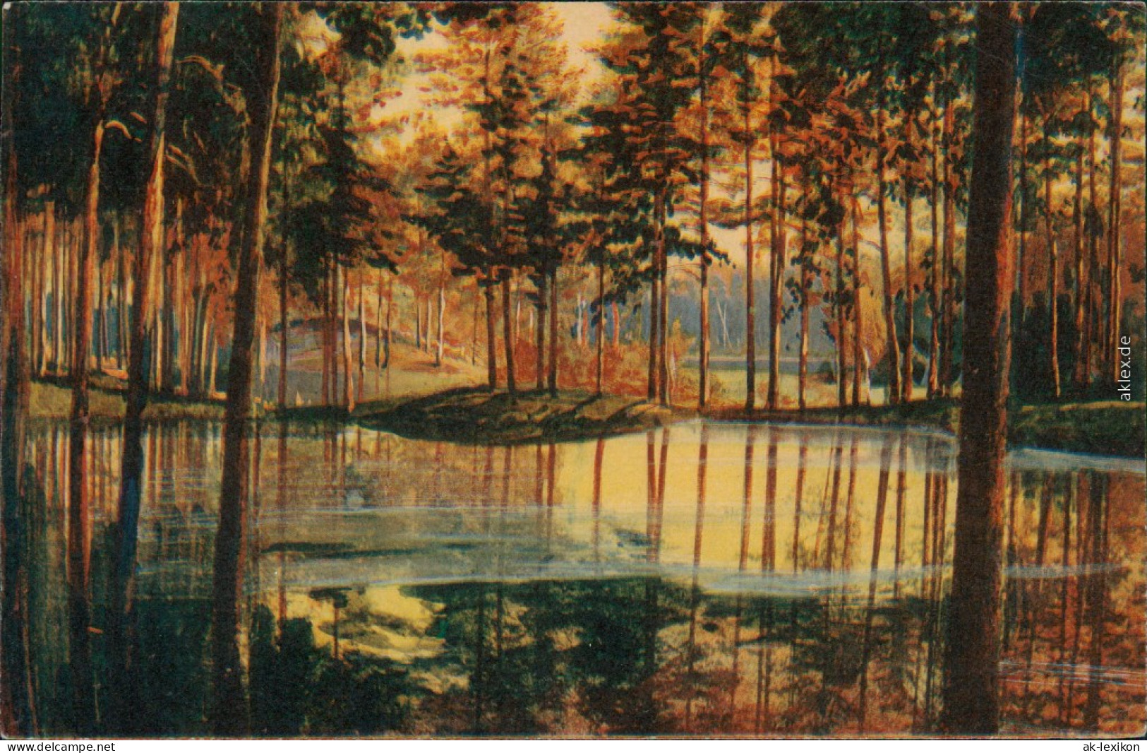 Ansichtskarte  Im Herbst - Gemälde 1912  - Paintings