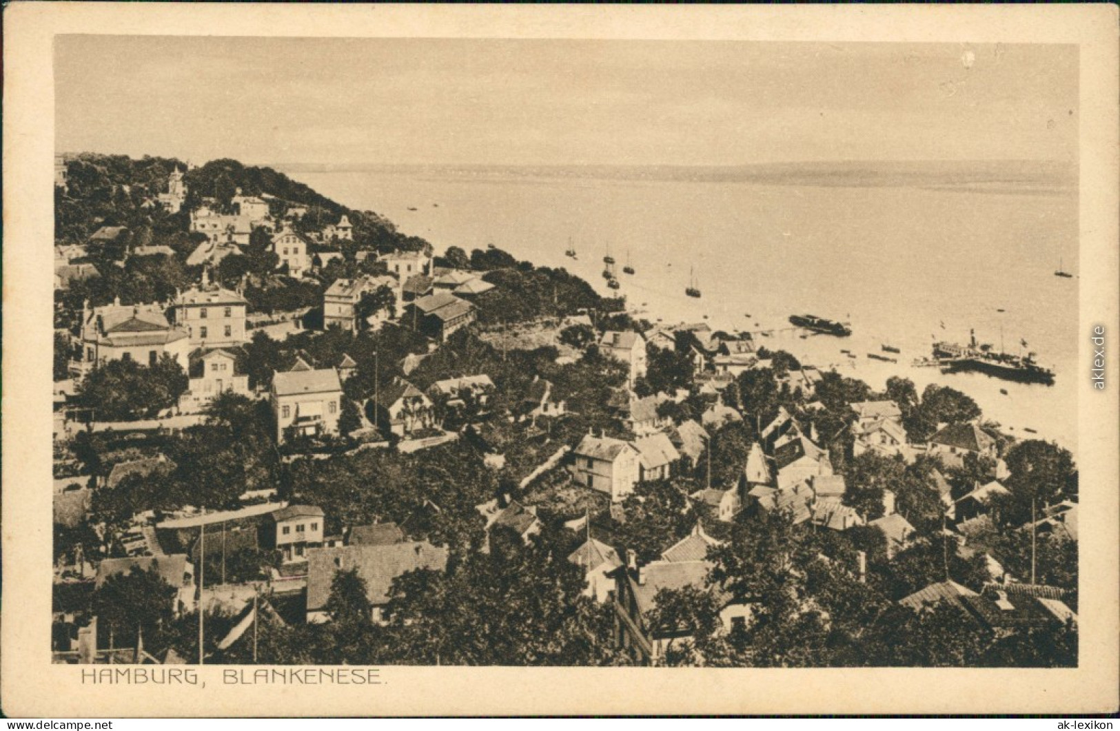 Ansichtskarte Blankenese-Hamburg Blick Auf Blankenese 1924 - Blankenese