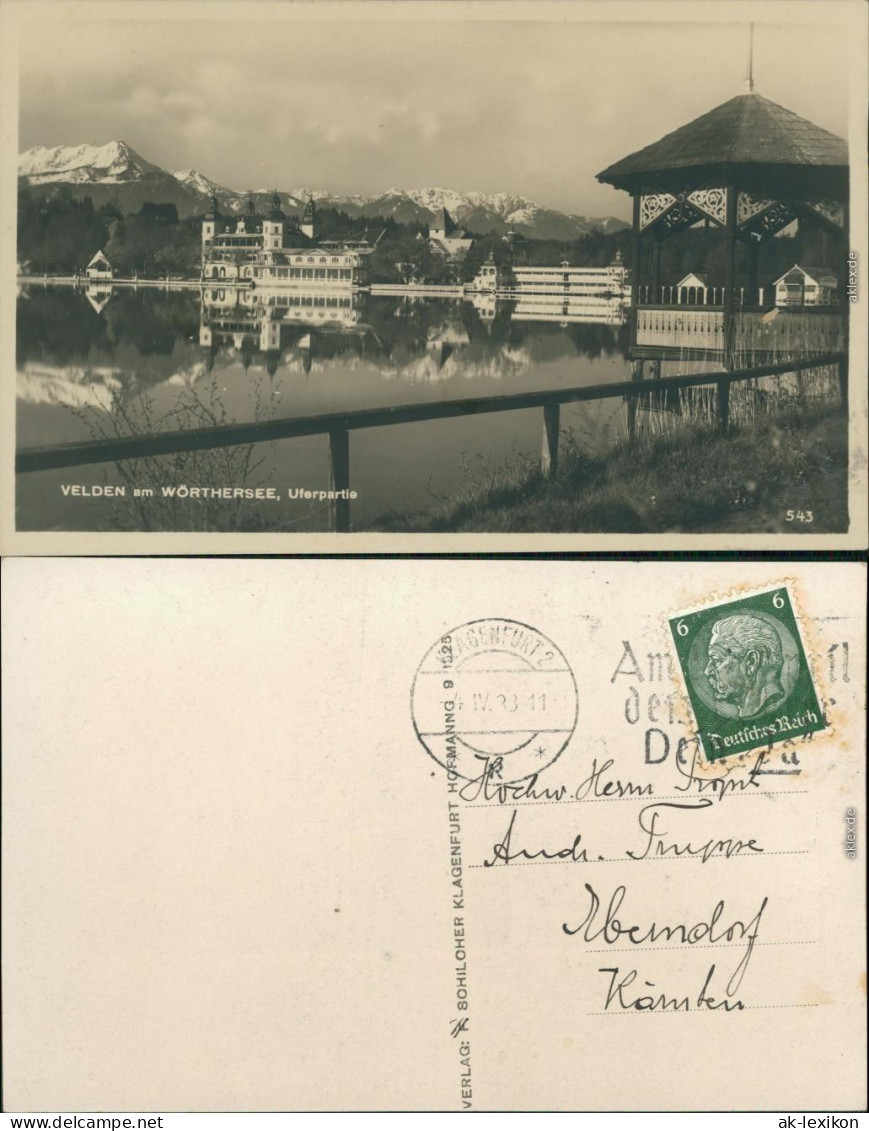 Velden Am Wörther See Vrba Na Koroškem Uferpartie, Schloss 1933 - Sonstige & Ohne Zuordnung