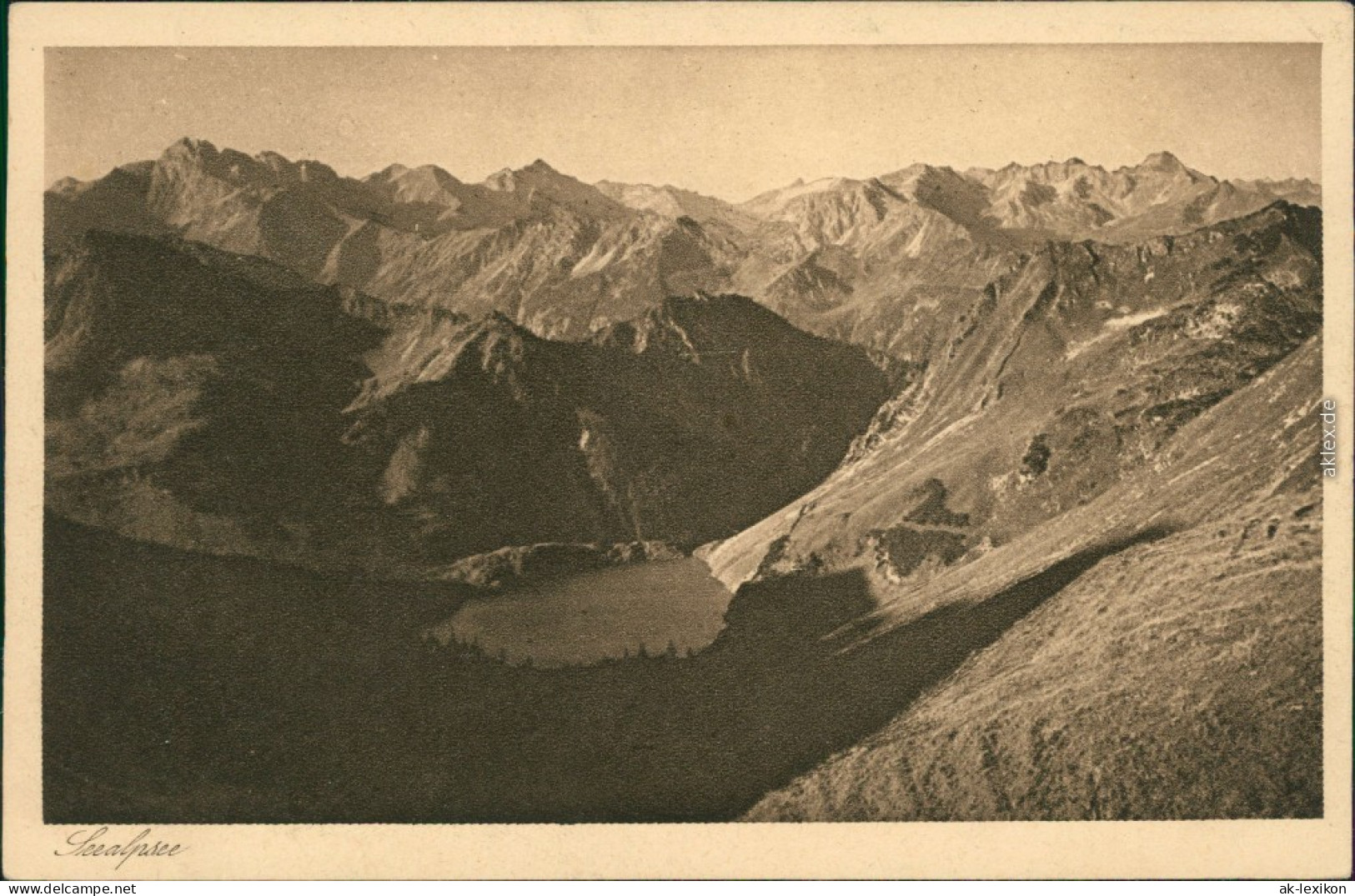 Ansichtskarte Oberstdorf (Allgäu) Allgäuer Alpen - Seealpsee 1929 - Oberstdorf