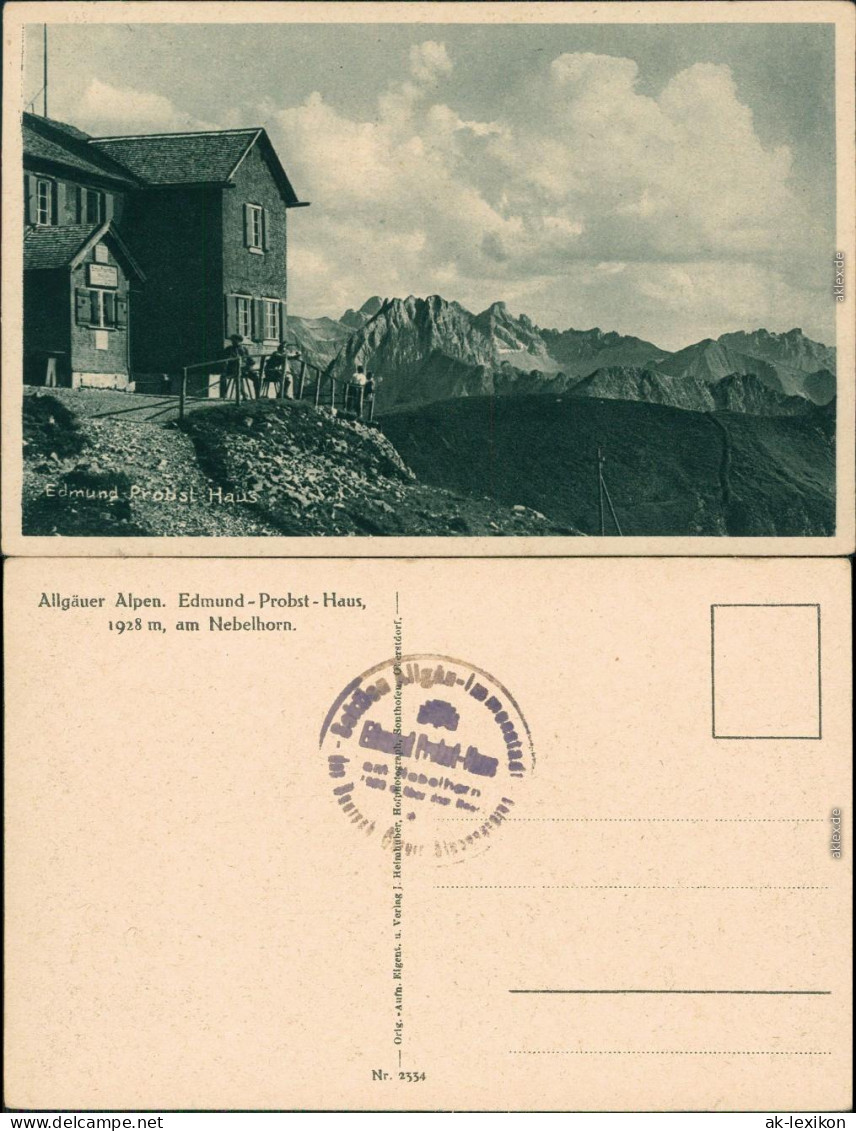 Ansichtskarte Oberstdorf (Allgäu) Edmund Probst Haus 1928 - Oberstdorf