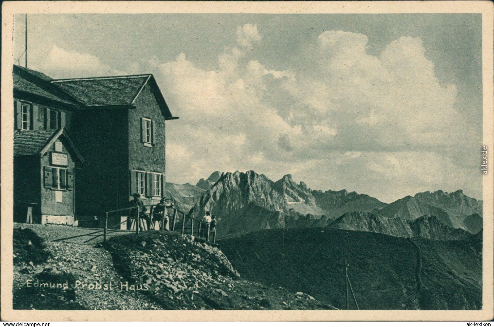 Ansichtskarte Oberstdorf (Allgäu) Edmund Probst Haus 1928 - Oberstdorf