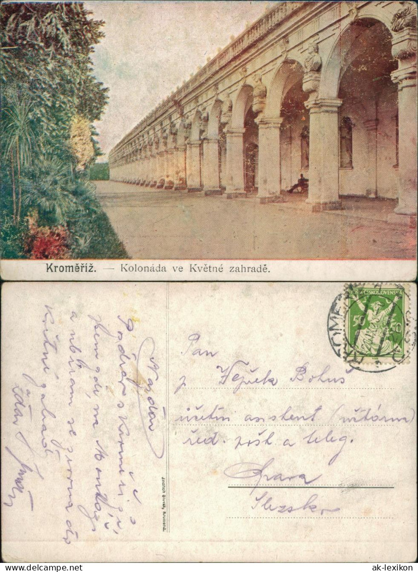 Kremsier Krom&#283;&#345;íž Kolonáda Ve Květné Zahradě 1925 - Czech Republic