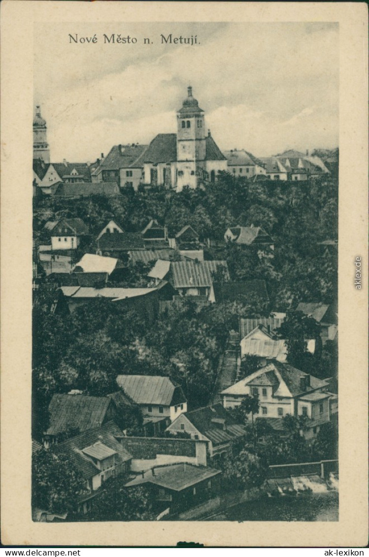 Neustadt An Der Mettau Nové Město Nad Metují Blick über Die Stadt 1932 - Czech Republic