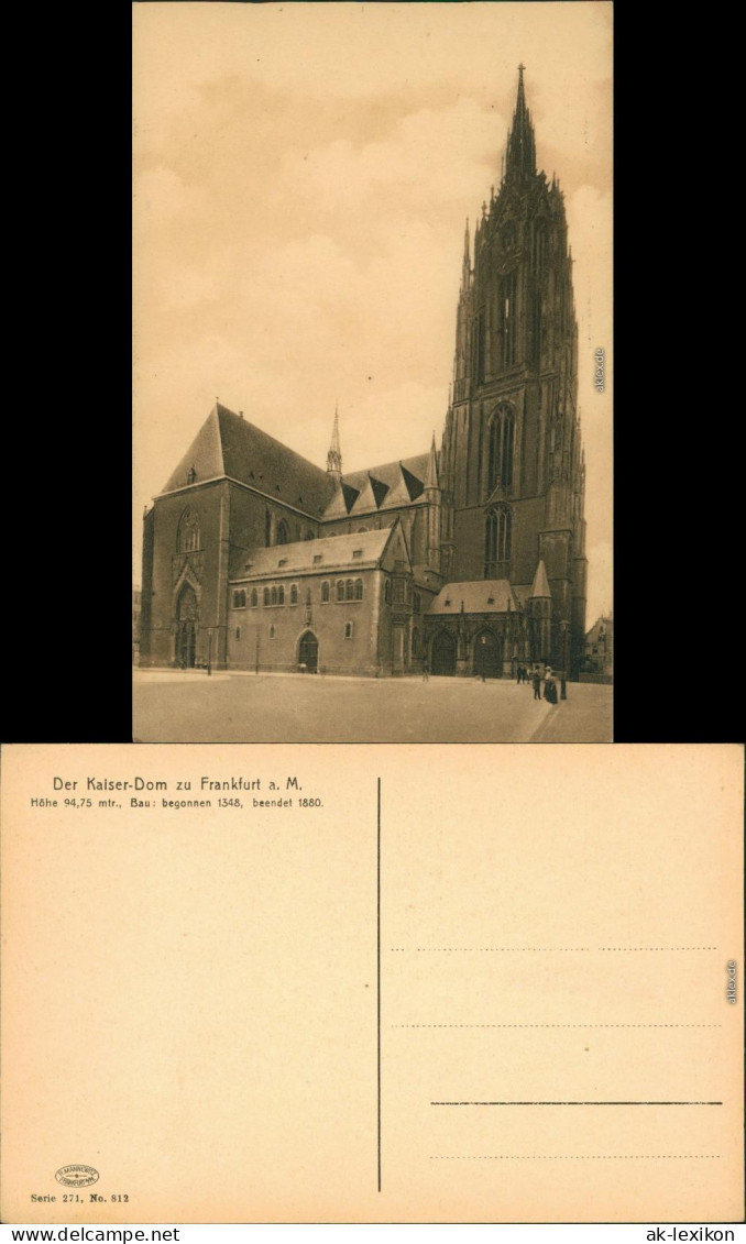 Ansichtskarte Frankfurt Am Main Der Kaiser-Dom 1918 - Frankfurt A. Main