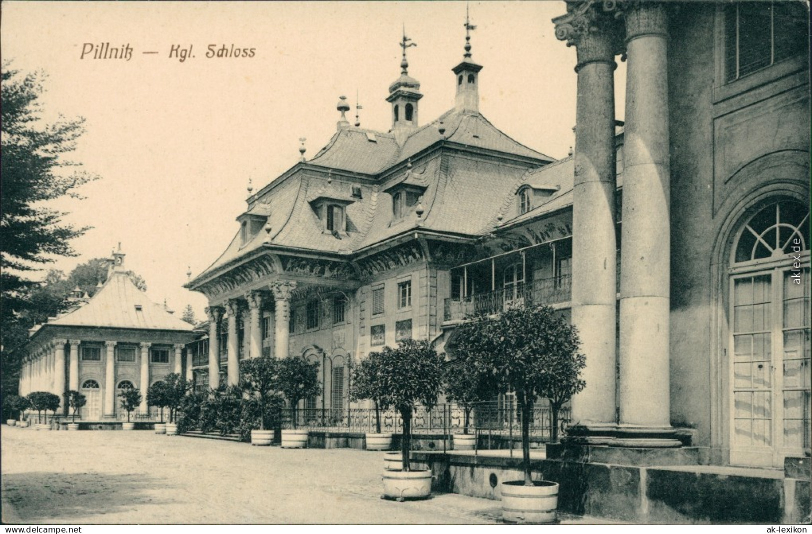 Ansichtskarte Pillnitz Schloss Pillnitz 1913 - Pillnitz