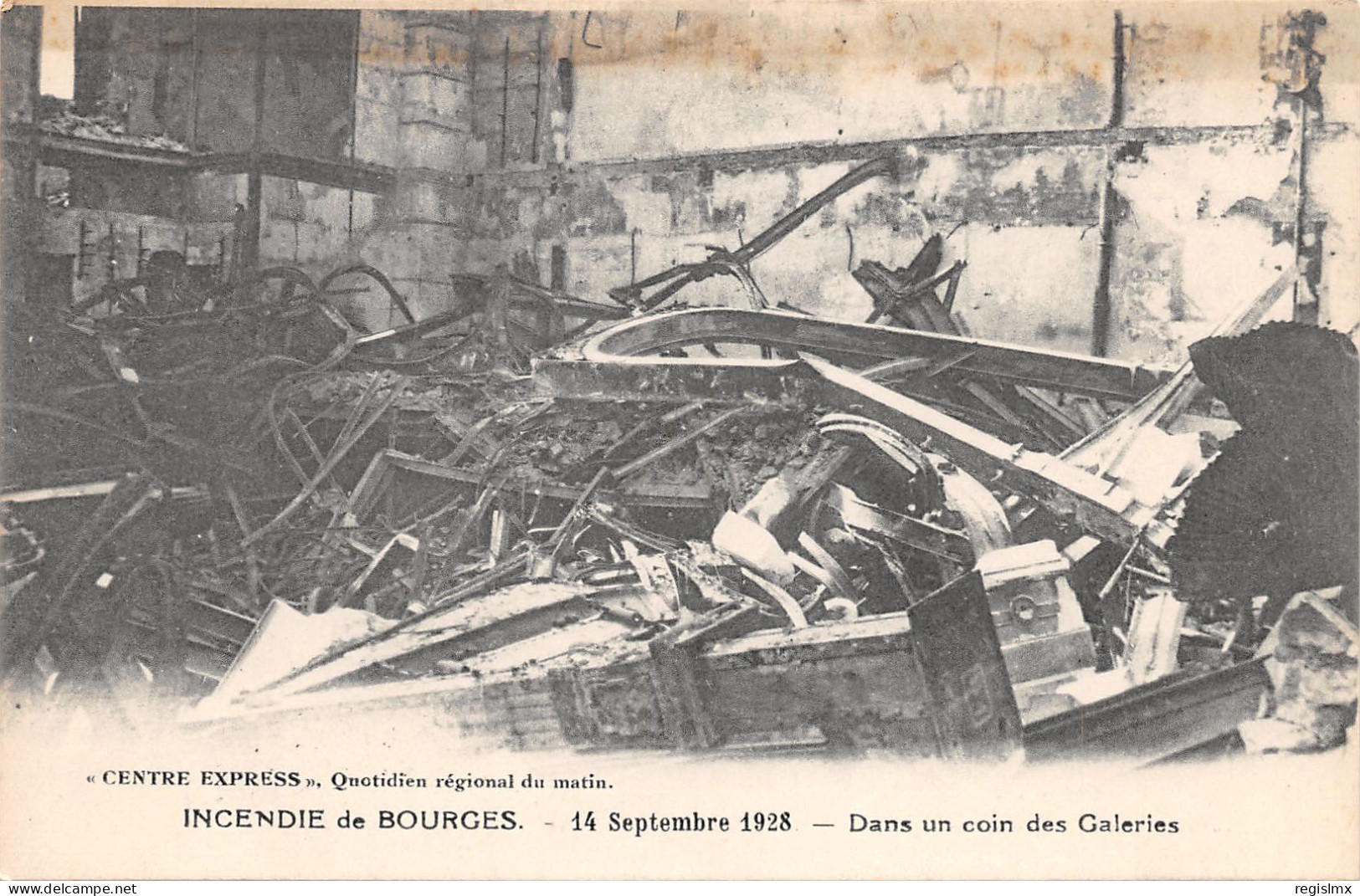 18-BOURGES-INCENDIE DE 1928-N°351-C/0247 - Bourges