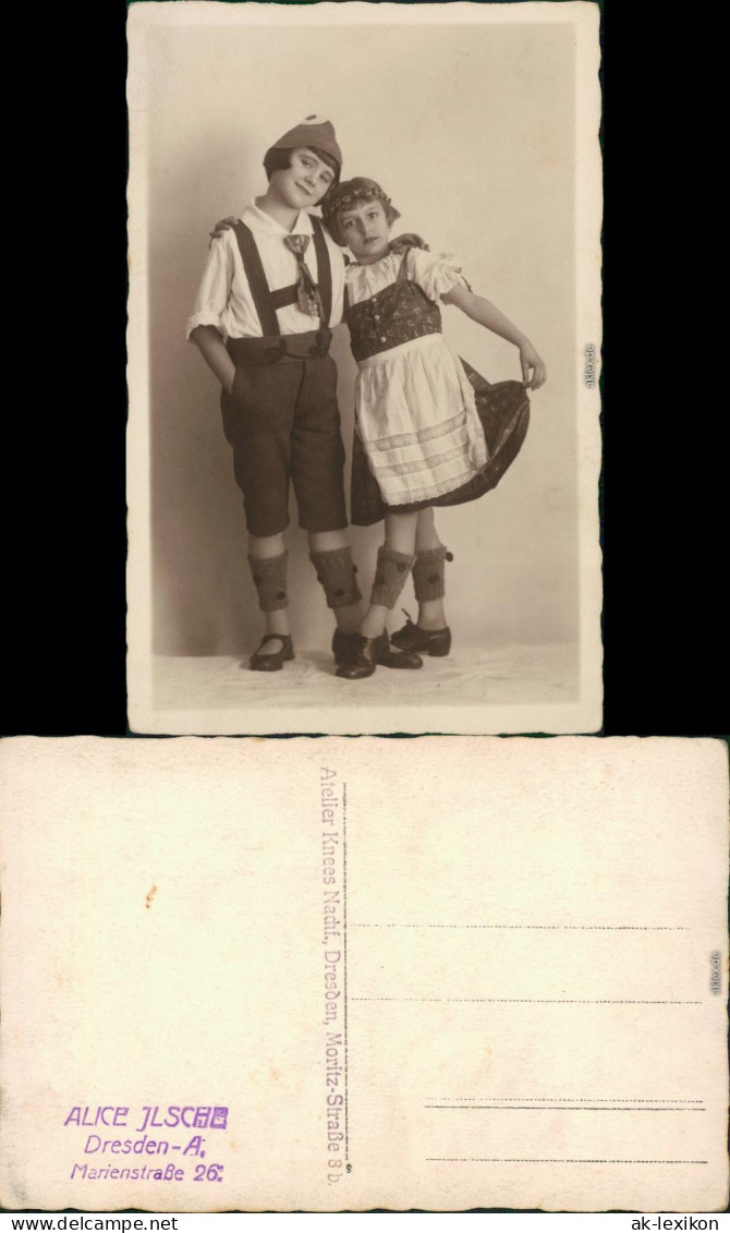 Ansichtskarte  Junge Und Mädchen In Tracht 1930  - Ritratti