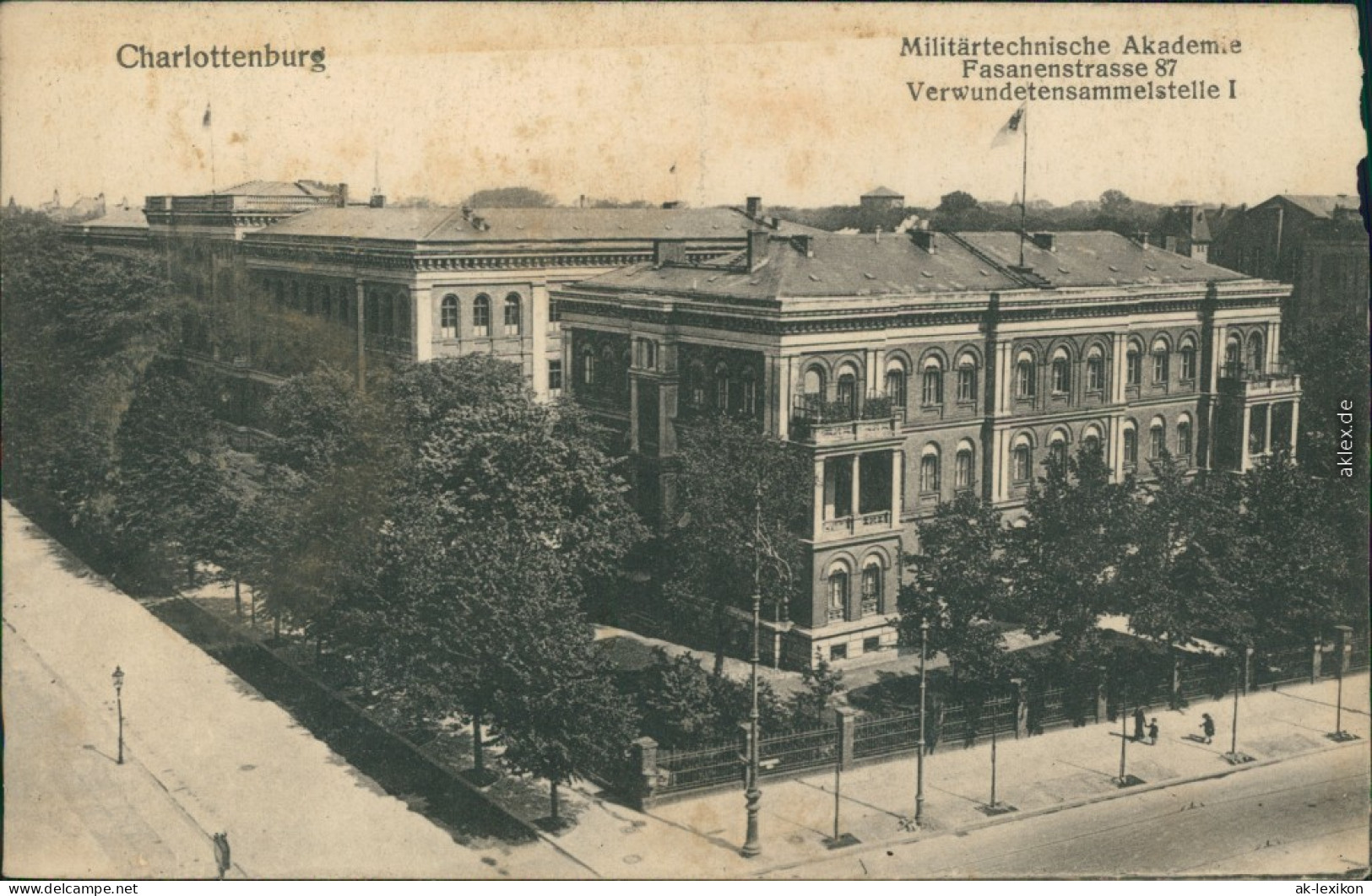 Charlottenburg-Berlin Militärtechnische Akademie, Verwundetensammelstelle 1913 - Charlottenburg