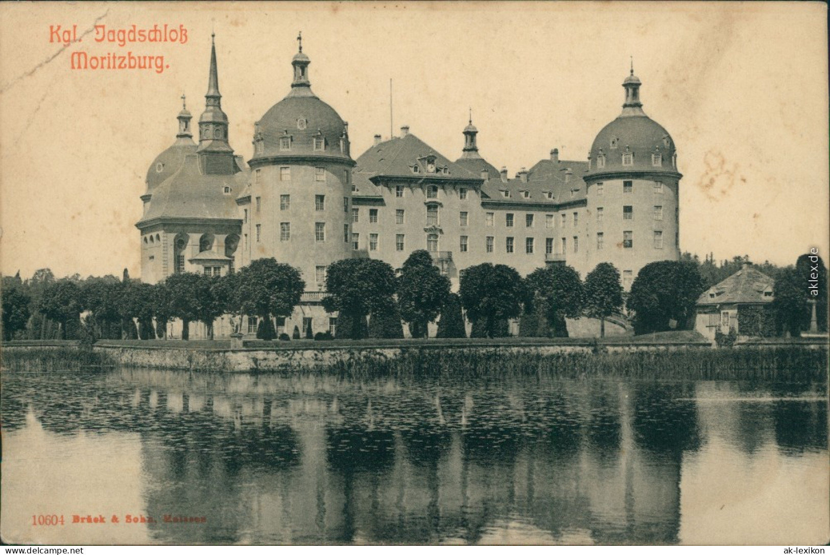 Ansichtskarte Moritzburg Kgl. Jagdschloss 1912 - Moritzburg