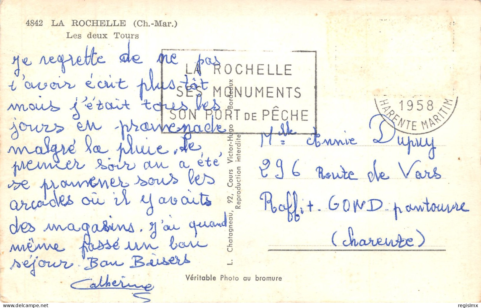 17-LA ROCHELLE-N°351-C/0175 - La Rochelle