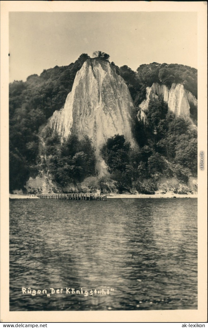 Foto Stubbenkammer-Sassnitz Saßnitz Königsstuhl 1955 Privatfoto - Sassnitz