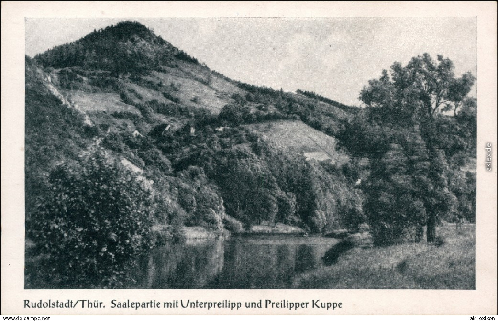 Rudolstadt Saalepartie Mit Unterpreilipp Und Preilipper Kuppe 1930 - Rudolstadt