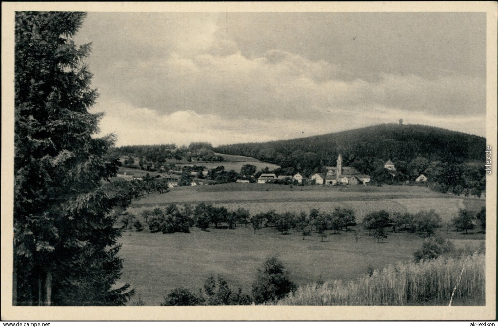 Schönberg Am Kapellenberg-Bad Brambach Blick Auf Den Ort Mit Kapellenberg 1951 - Bad Brambach