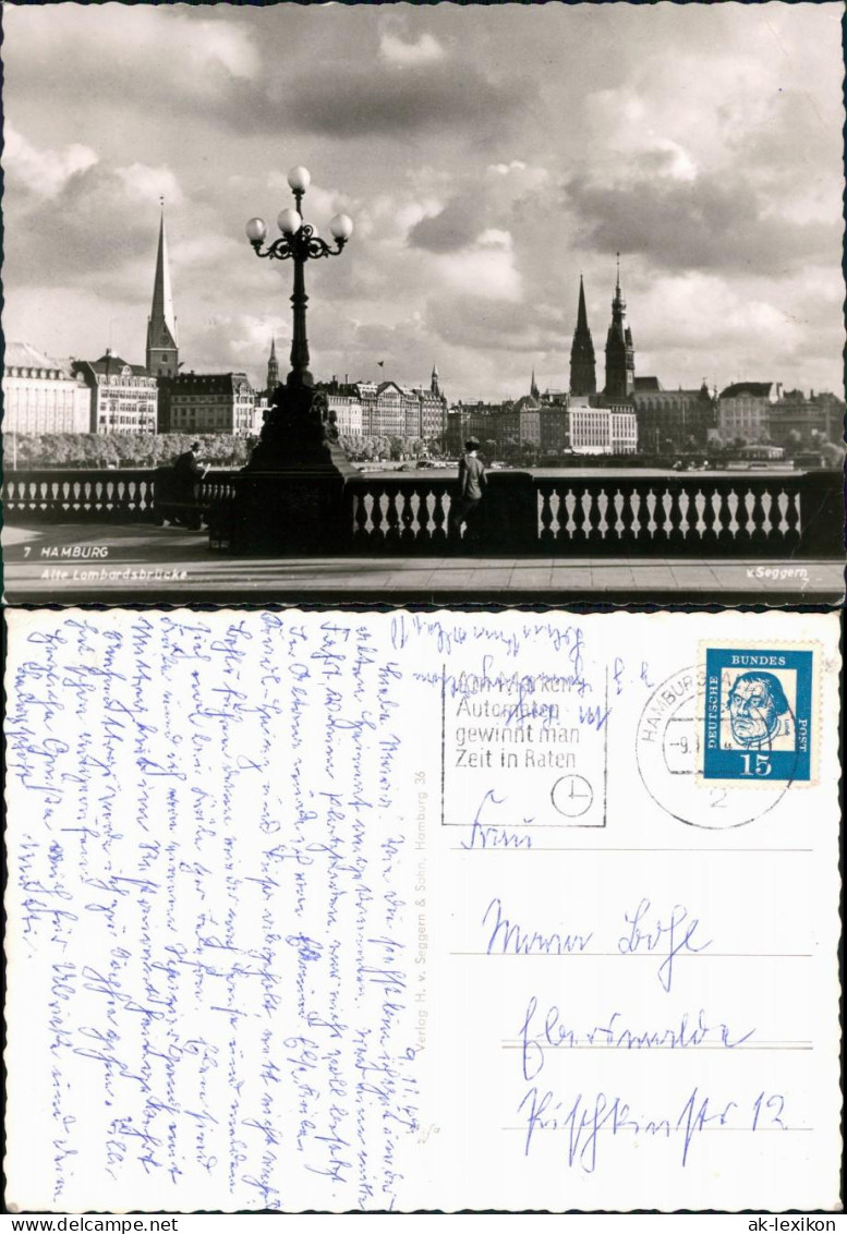 Ansichtskarte St. Pauli-Hamburg Landungsbrücke 1949 - Other & Unclassified
