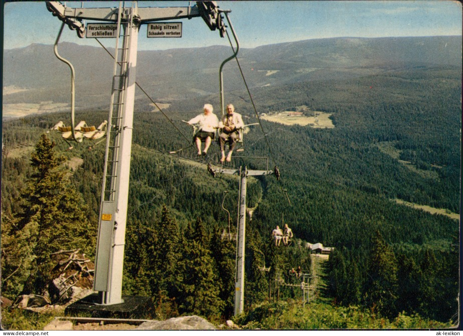 Ansichtskarte Bodenmais Arber-Sesselbahn 1955 - Bodenmais