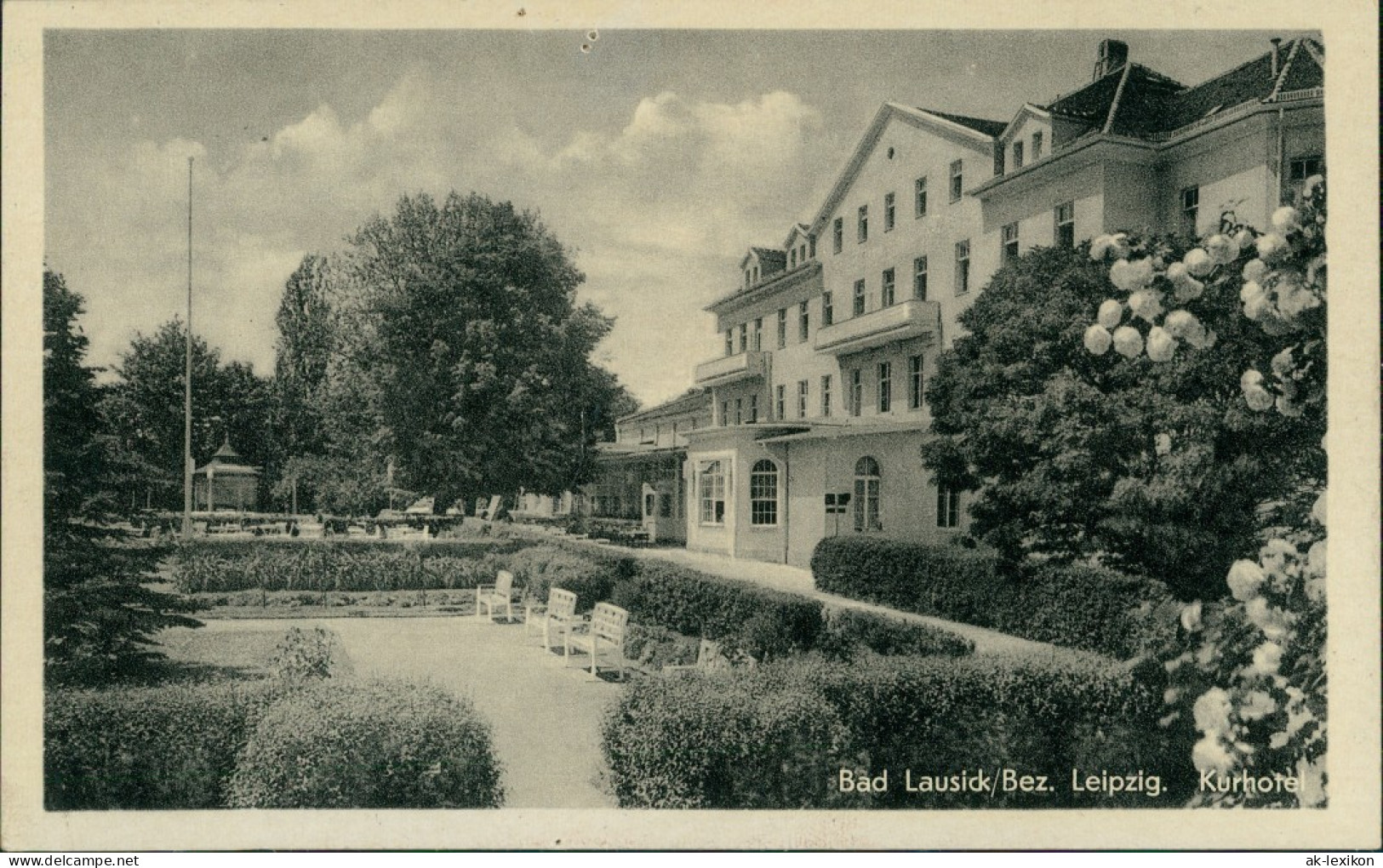 Ansichtskarte Bad Lausick Lausigk Kurhotel Mit Parkanlagen 1963 - Bad Lausick