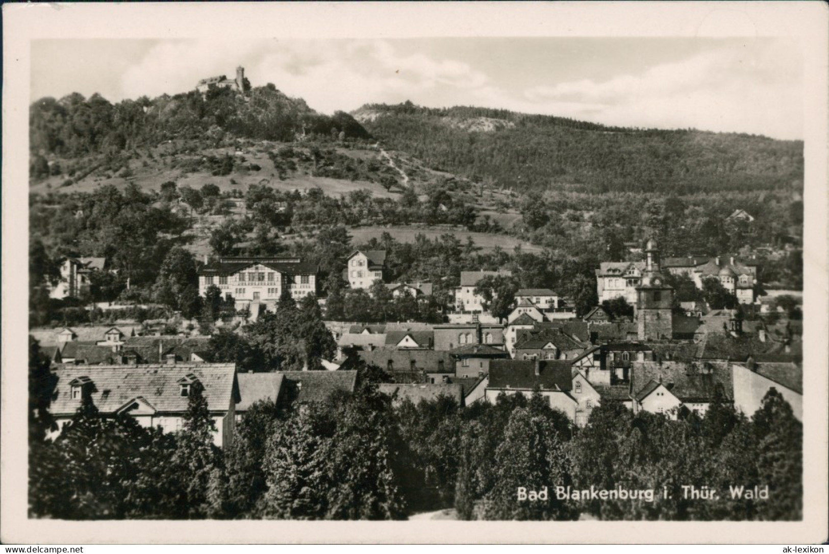 Ansichtskarte Bad Blankenburg Blick Auf Den Ort 1958 - Bad Blankenburg
